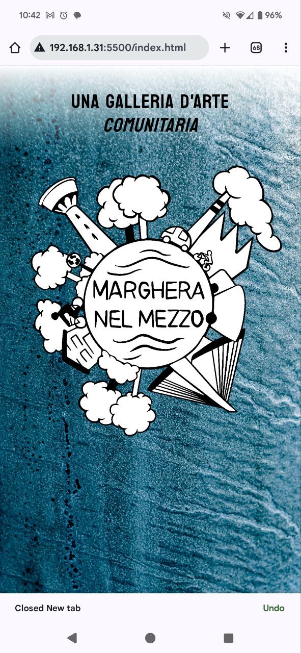 Screenshot 1/6 of the digital gallery - home page