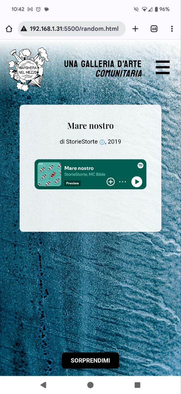 Screenshot 3/6 of the digital gallery - one gallery artwork, a song