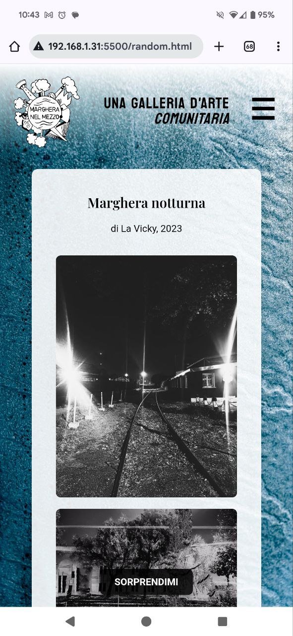 Screenshot 5/6 of the digital gallery - one gallery artwork, a photo